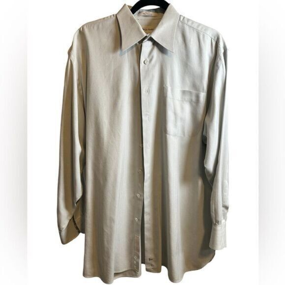 EUC J. W. Nordstrom Premium Tan Button Down Dress Shirt- Size 16-33 - Picture 1 of 6